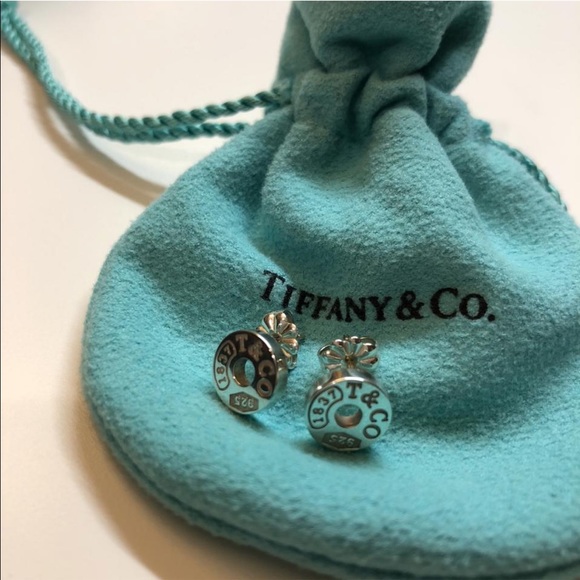 Tiffany & Co. Jewelry - Tiffany & Co. Sterling Silver 1837 Circle Earrings